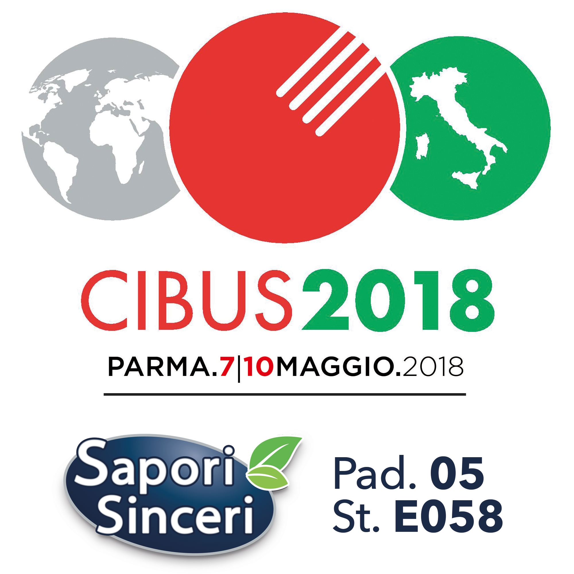 Sapori Sinceri dal 7 al 10 maggio a Parma per Cibus 2018