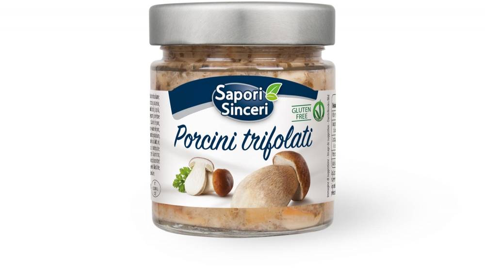 Setas porcini con ajo, aceite y perejil